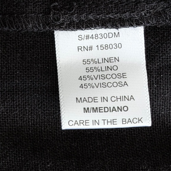 Love Tree Black Double-Breasted Mini Dress Sz M - Picture 6 of 6